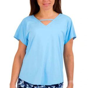 NWT | Tranquility by Colorado Clothing Blue VNeck Short Sleeve | Size XXL